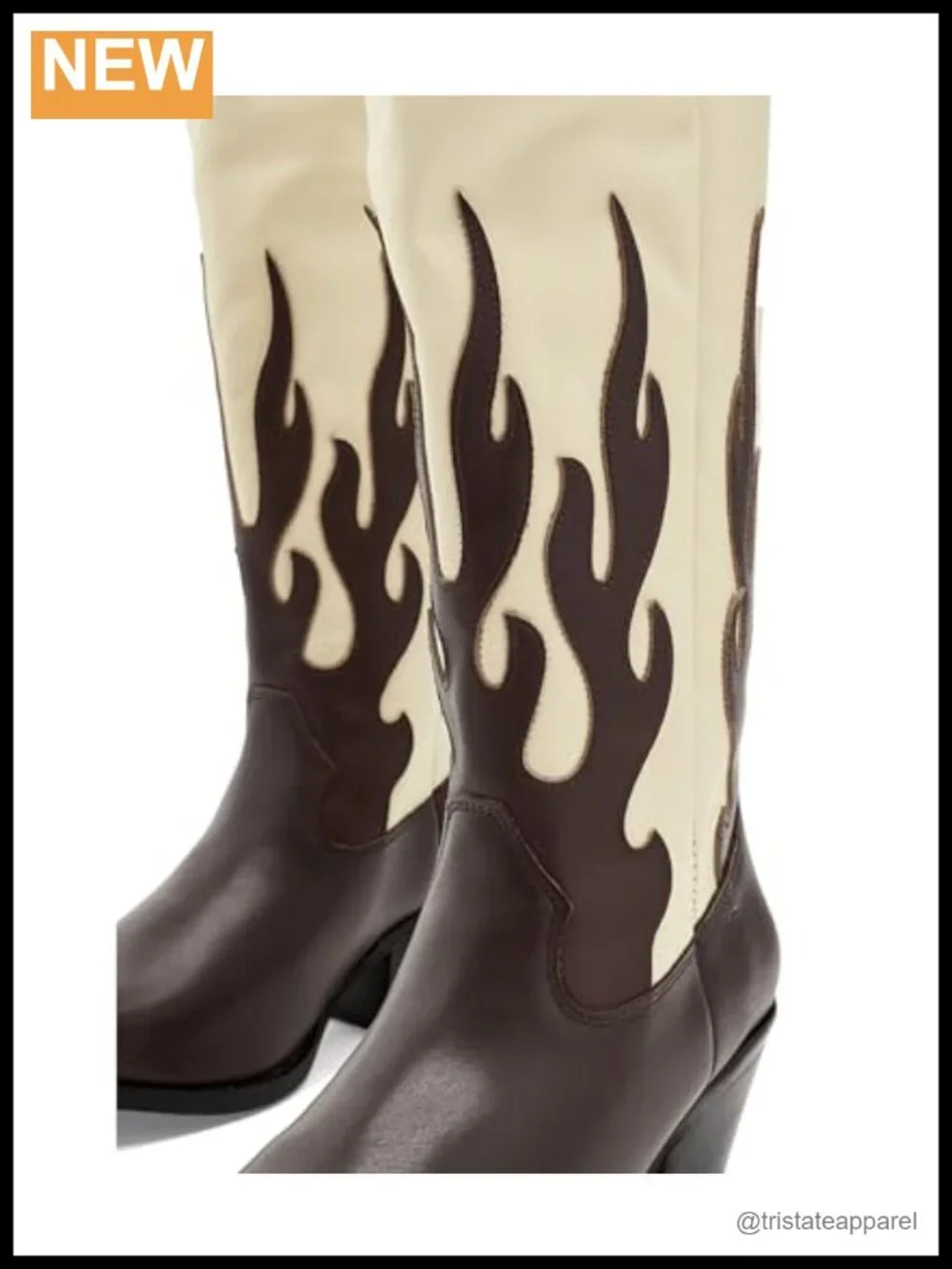 Dingo Leather Western Over the Knee Boots Snip Toe Pull-On Casual
